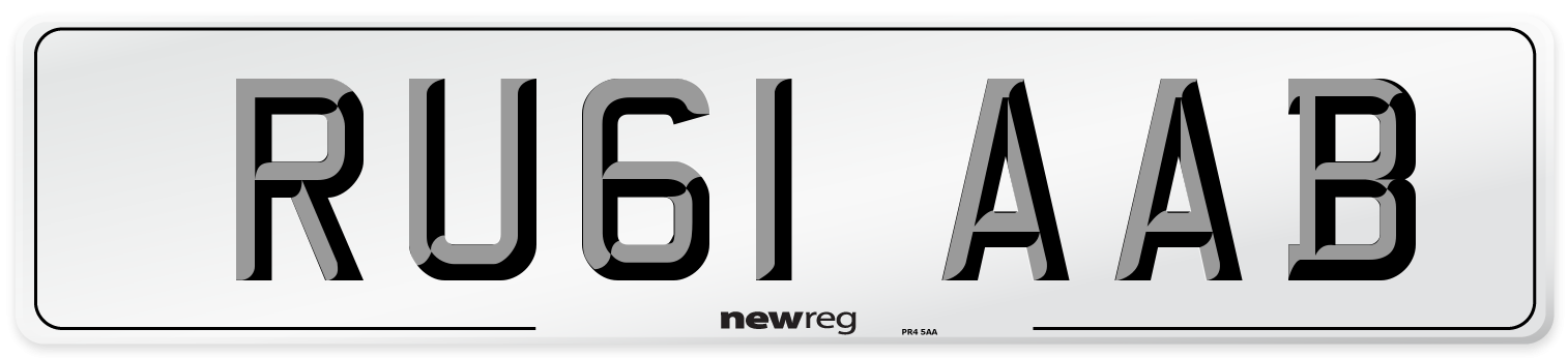 RU61 AAB Number Plate from New Reg